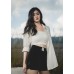 Front Label High Waist Shorts